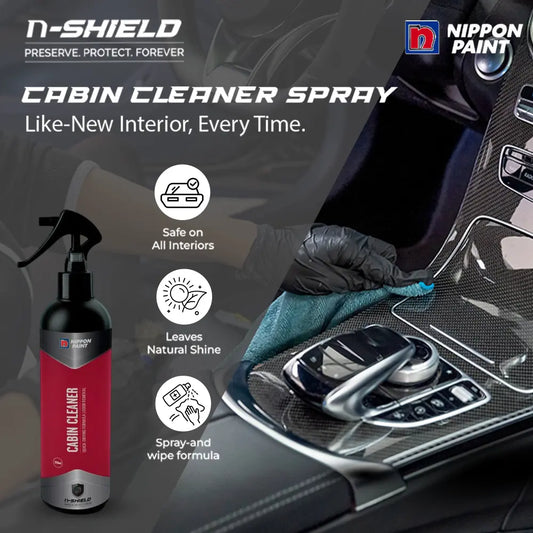 Nippon Paint n-Shield Car Interior Cleaner 250ml | Dashboard Cleaner, Natural Shine, Removes tough Stains | n-Shield | No. 1 Paint In Asia Pacific