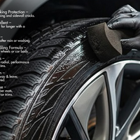 Nippon Paint n-Shield Tyre Shine Spray 250ml | Long Lasting Gloss, Restores Black Finish, Protects from Dust & Fading