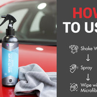 Nippon Paint Waterless Car Wash Spray 250ml | Quick Clean | High Gloss Shine | Eco Friendly Car Cleaner Spray | n-Shield Waterless Wash for Bike & Car | No.1 Paint in Asia Pacific.