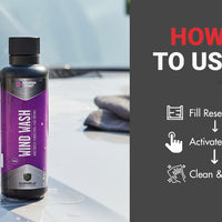 Nippon Paint n-Shield Car Windshield Wash 250ml | Dilutable, Removes Dirt, Bird Droppings, Stains, Clear View | No. 1 Paint In Asia Pacific