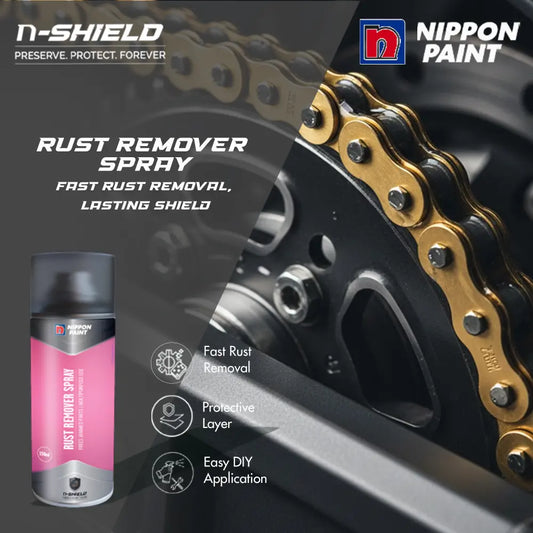 Nippon Paint n-Shield Rust Remover Spray 150ml | Removes Rust, Cleans Metal Surfaces, Restores Shine & Protection