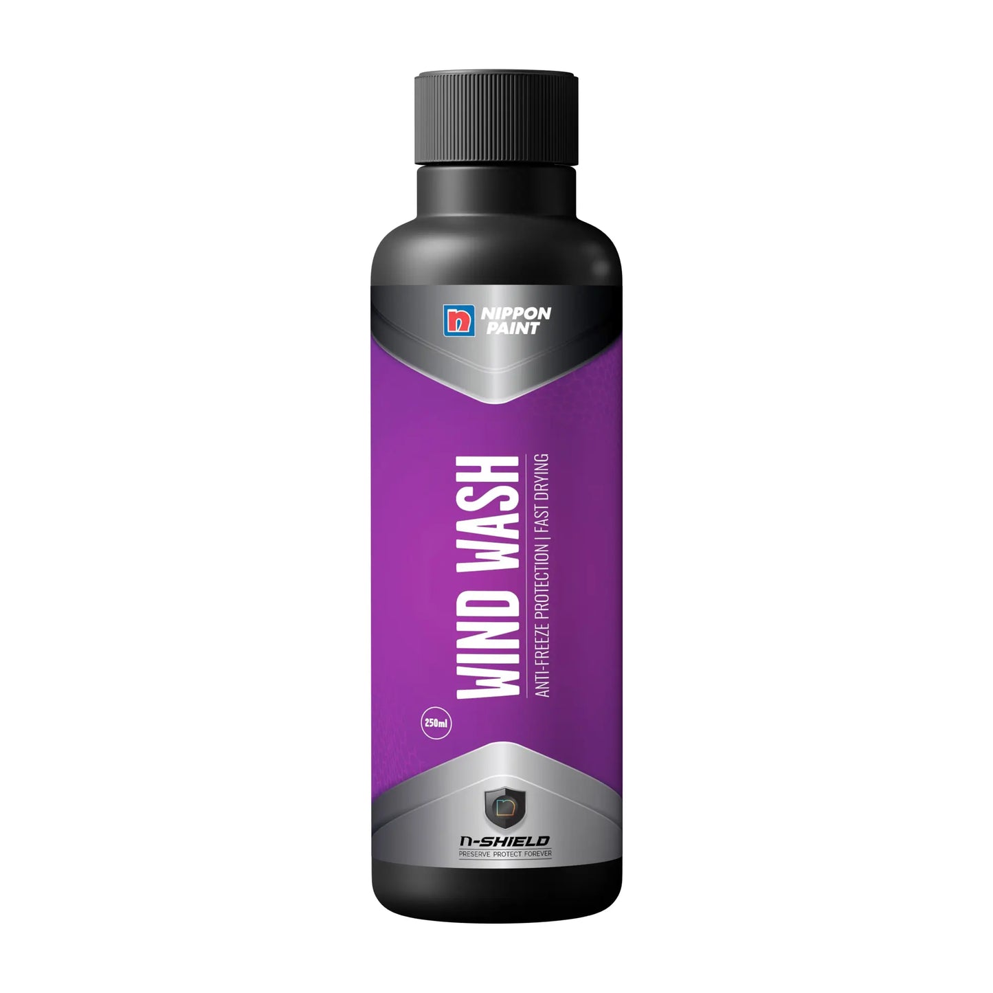 Nippon Paint n-Shield Car Windshield Wash 250ml | Dilutable, Removes Dirt, Bird Droppings, Stains, Clear View | No. 1 Paint In Asia Pacific